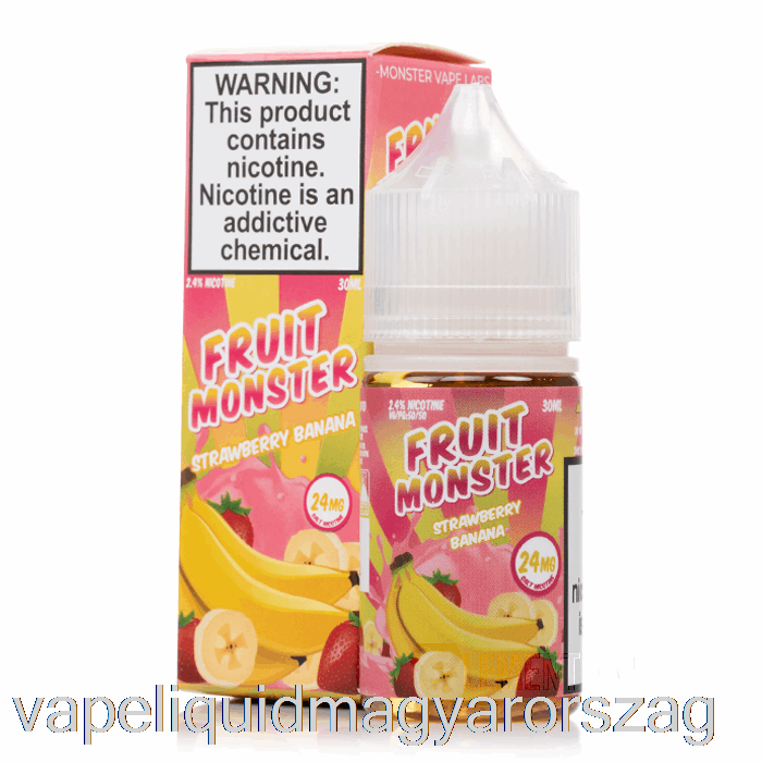 Eper Banán - Gyümölcs Szörny Só - 30 Ml 24 Mg Vape E Cigi
